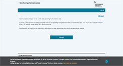 Desktop Screenshot of minkompetencemappe.dk