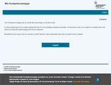 Tablet Screenshot of minkompetencemappe.dk